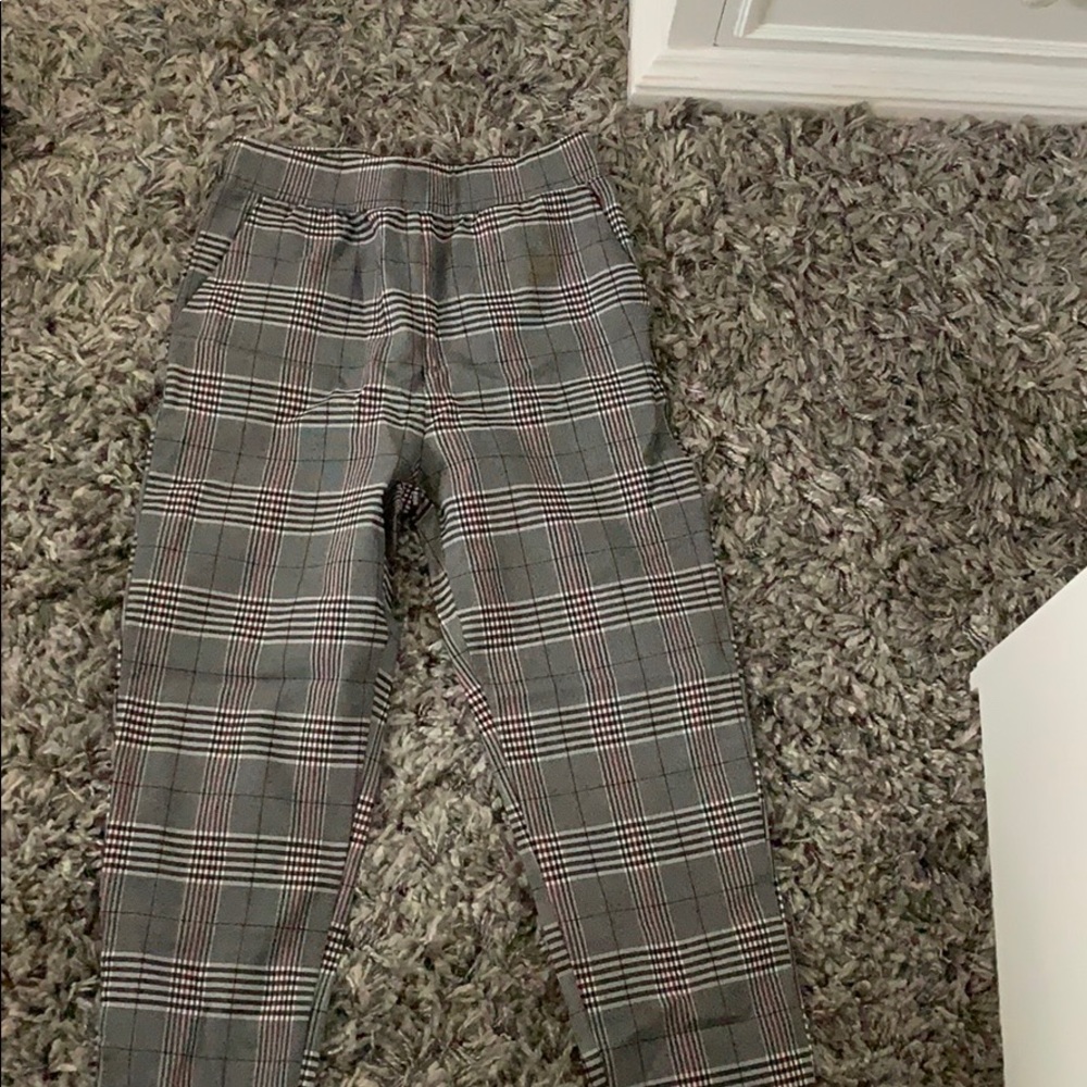 Plaid dress pants